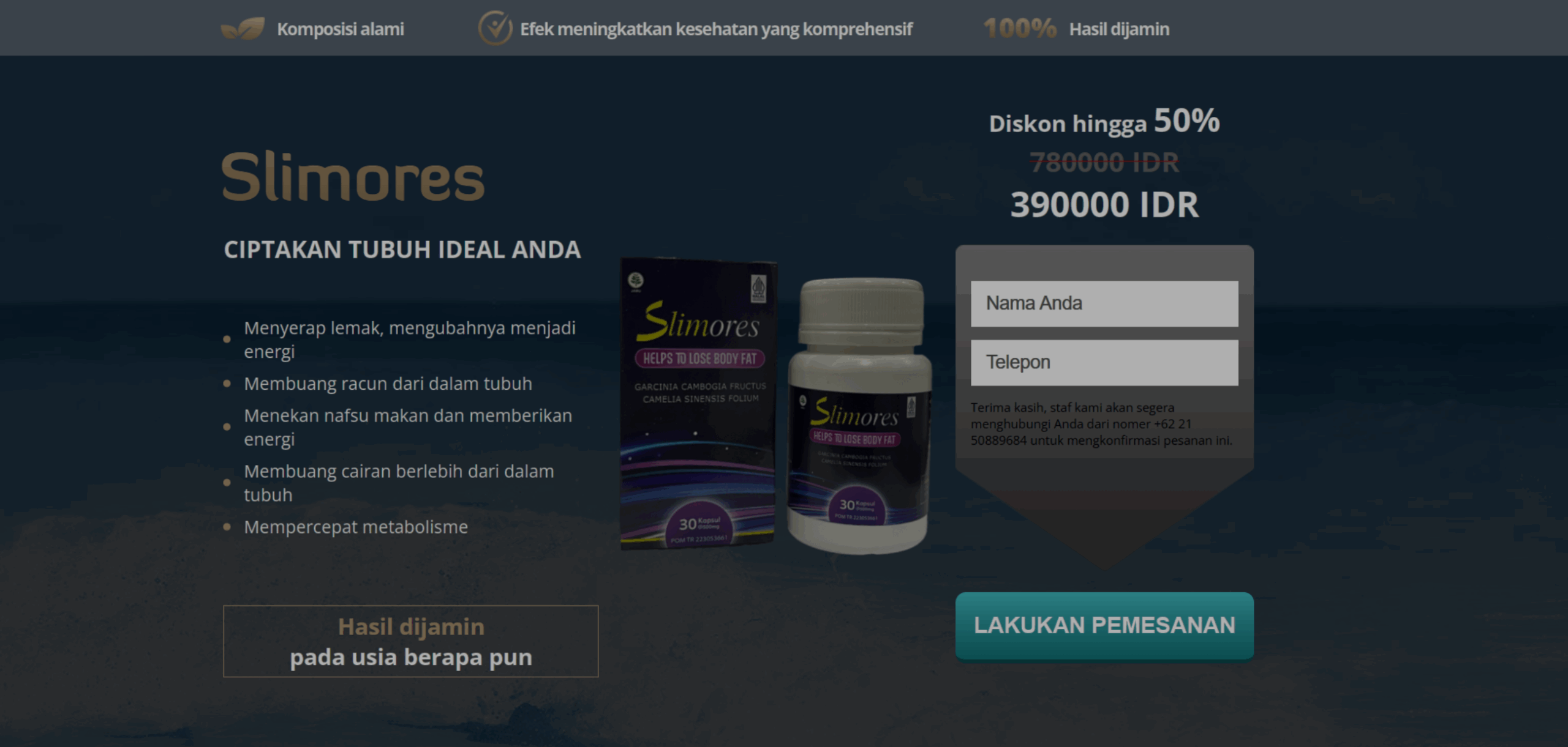 Slimores – confezione del prodotto